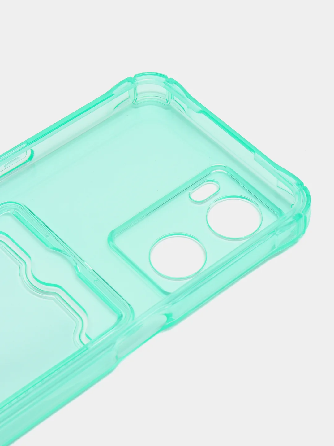 Бирюзовый чехол для Oppo A57 4G, A77 4G, A77S (Оппо А57, А77 4 Джи) силиконовый, c защитой камеры
