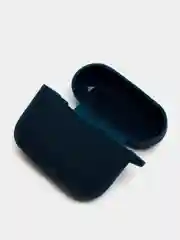 Синий чехол для беспроводных наушников Honor Choice Earbuds X силиконовый КАРТОФАН матовый