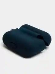 Синий чехол для беспроводных наушников Honor Choice Earbuds X силиконовый КАРТОФАН матовый