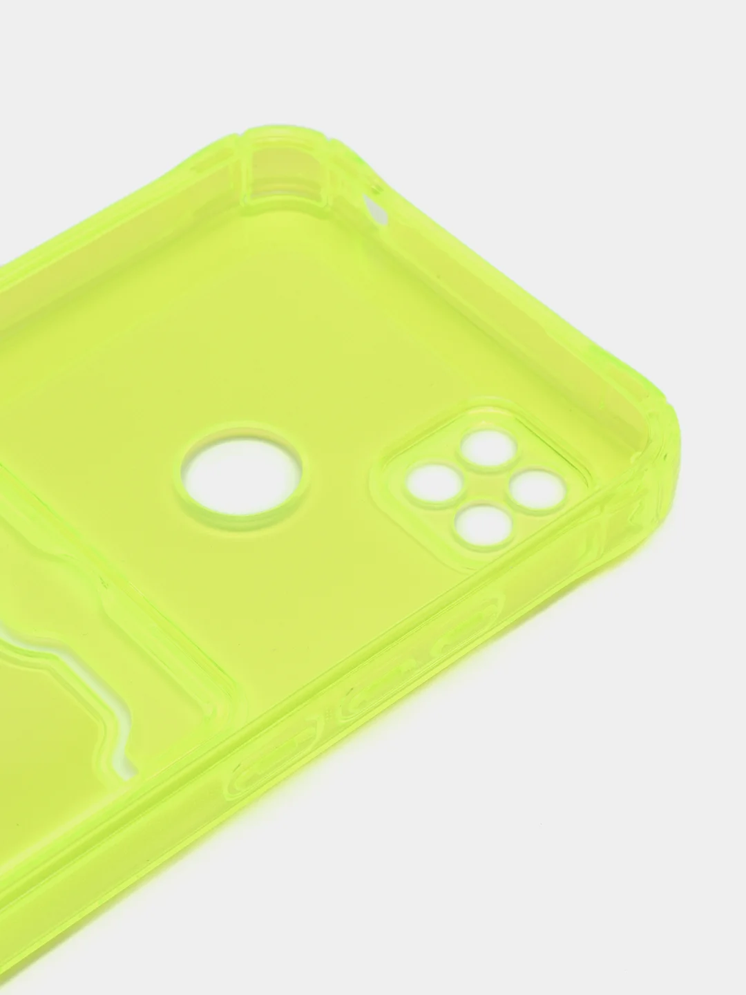 Желтый силиконовый чехол Xiaomi Redmi 9C 10A, с карманом для карт, прозрачный
