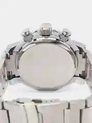 Серебряный мужские наручные часы Lige 9902 с хронографом, в подарочной упаковке