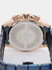 Синий мужские наручные часы Lige 8944 c хронографом, в подарочной упаковке