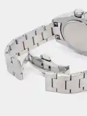Серебряный мужские наручные часы Lige 8947 с календарём, в подарочной упаковке