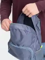 Салатовый рюкзак складной