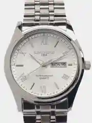 Серый мужские наручные часы KINGNUOS K-1858 с календарем, в подарочной упаковке