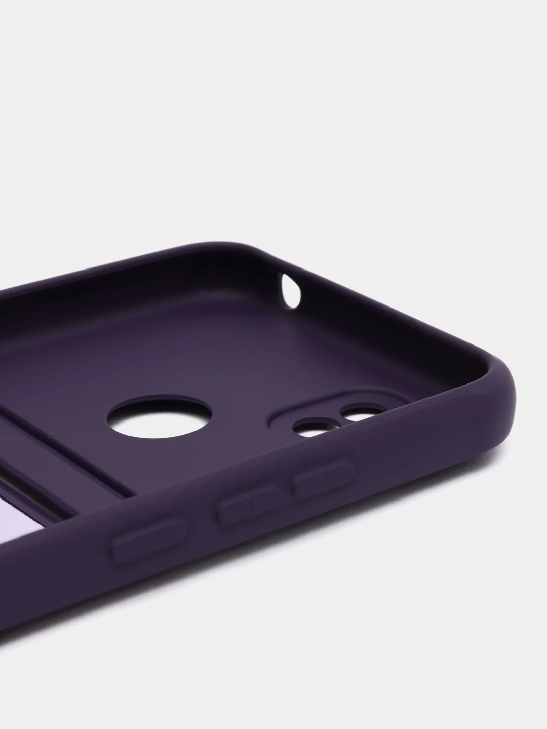 Пурпурный чехол Xiaomi Redmi 10A / 9C, Сяоми Редми 10А / 9С, с карманом для карты, силиконовый