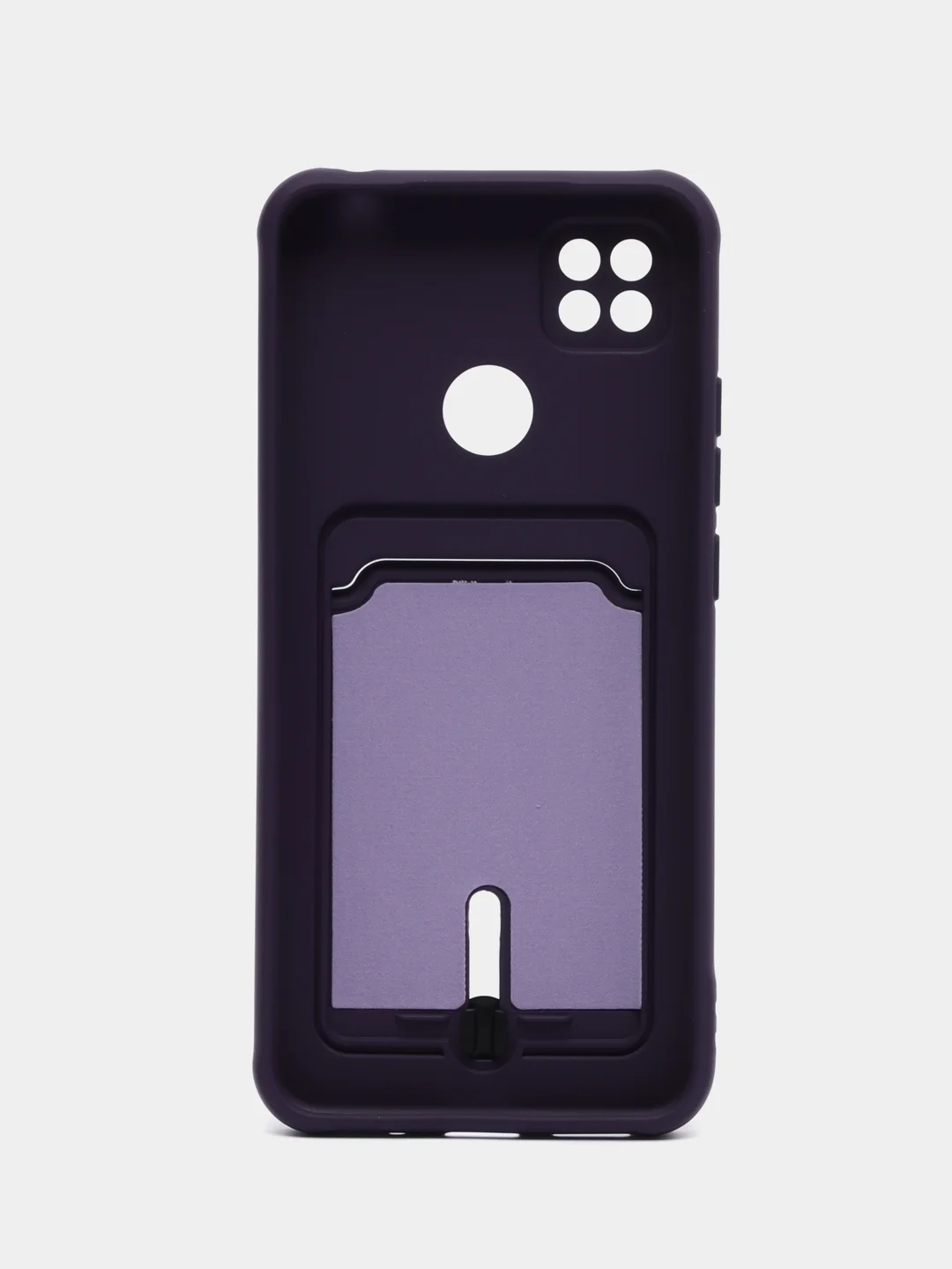 Пурпурный чехол Xiaomi Redmi 10A / 9C, Сяоми Редми 10А / 9С, с карманом для карты, силиконовый