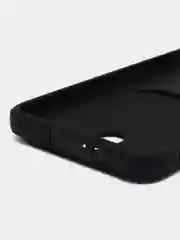 Черный чехол для Samsung Galaxy S23 (Самсунг Галакси С23) силиконовый, с карманом для карты