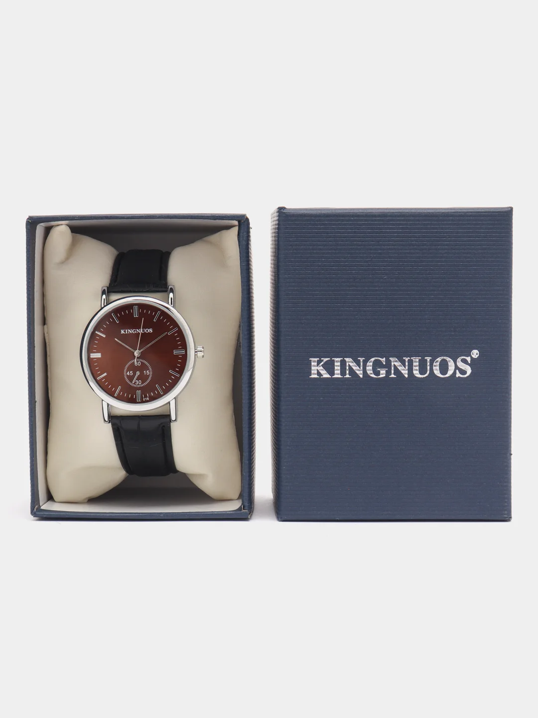 Темно-синий мужские наручные часы KINGNUOS K-016, в подарочной упаковке