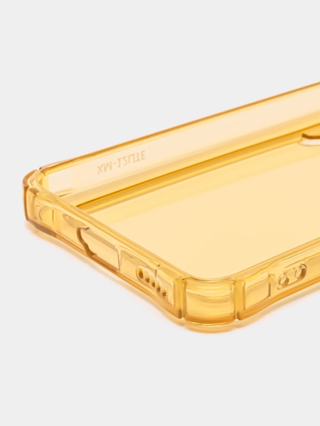 Золотой чехол для Xiaomi Redmi Mi 12 Lite, (Сяоми Редми Ми12 Лайт) прозрачный, с карманом для карт