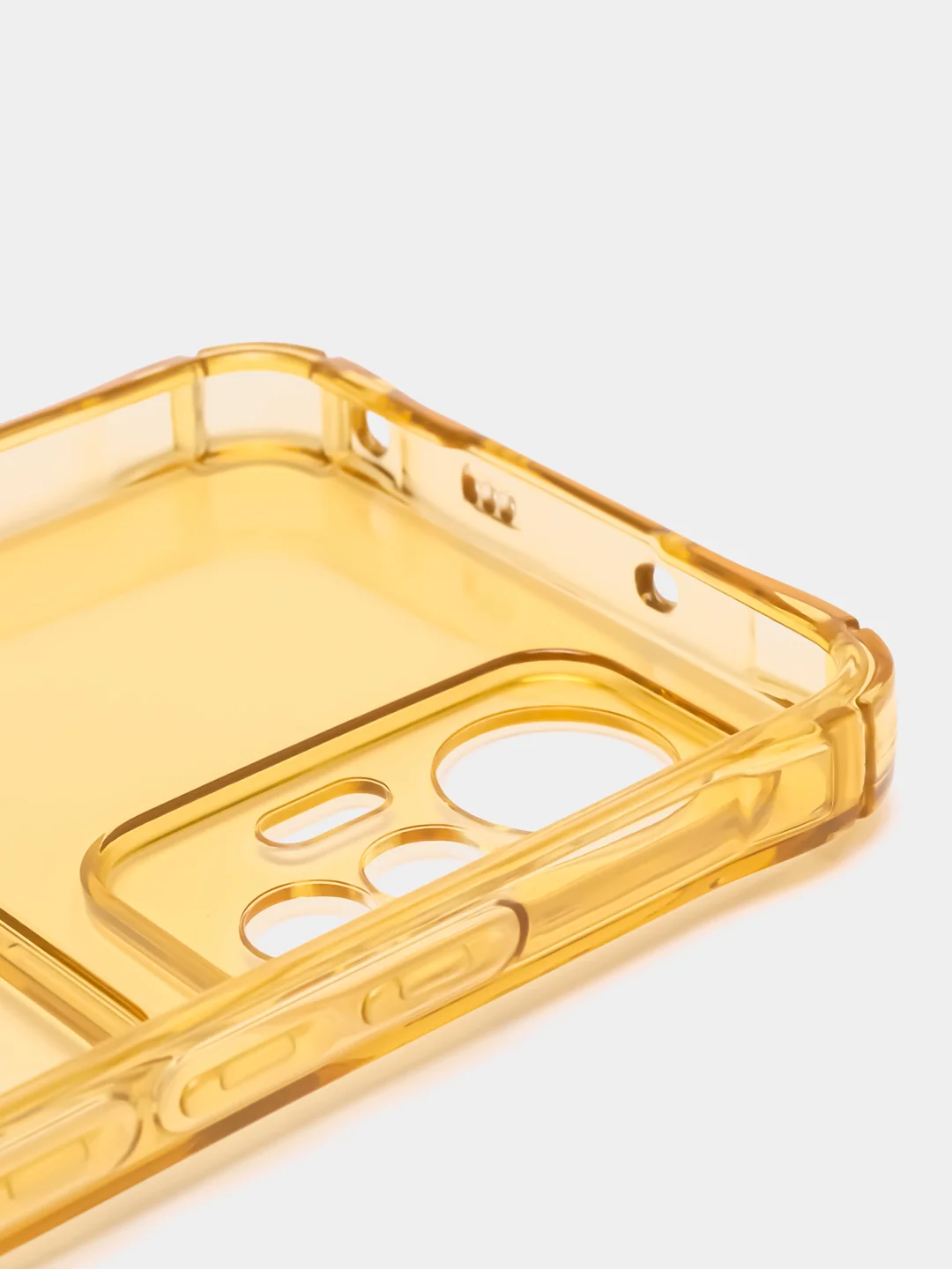 Золотой чехол для Xiaomi Redmi Mi 12 Lite, (Сяоми Редми Ми12 Лайт) прозрачный, с карманом для карт