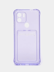 Силиконовый чехол Xiaomi Redmi A1 Plus  (Сяоми Редми А1 Плюс ), с карманом, прозрачный