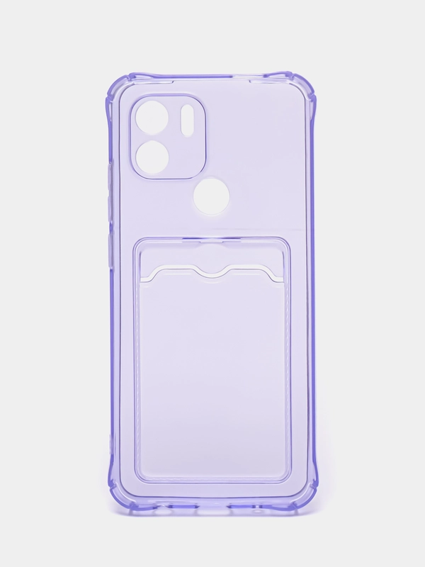 Силиконовый чехол Xiaomi Redmi A1 Plus  (Сяоми Редми А1 Плюс ), с карманом, прозрачный