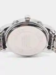 Серебряный мужские наручные часы KINGNUOS K-1756 с календарем в подарочной упаковке