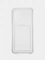 Чехол для Samsung Galaxy A13 4G (Самсунг Галакси А13 4Г), с карманом, прозрачный