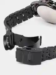 Черный мужские наручные часы KINGNUOS K-1756 с календарем в подарочной упаковке