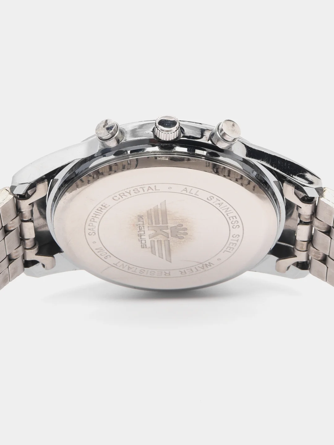 Серебряный мужские наручные часы KINGNUOS K-1857, в подарочной упаковке