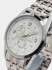Серебряный мужские наручные часы KINGNUOS K-1857, в подарочной упаковке