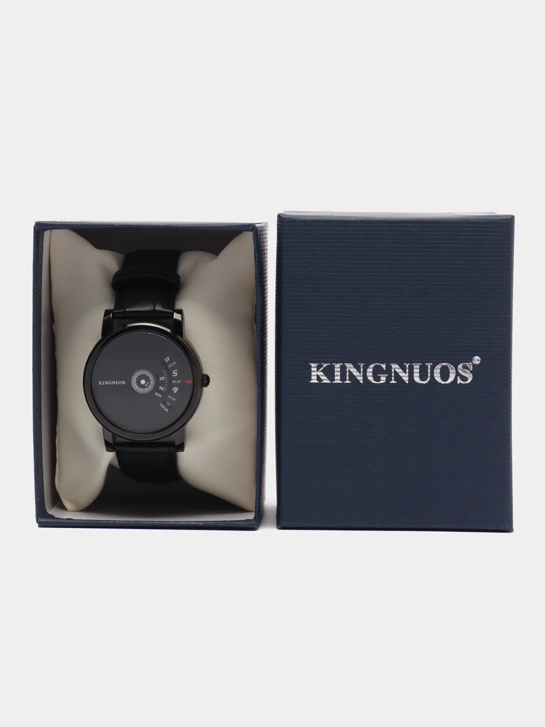 Черный мужские наручные часы KINGNUOS K-1260, в подарочной упаковке