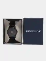 Черный мужские наручные часы KINGNUOS K-1260, в подарочной упаковке