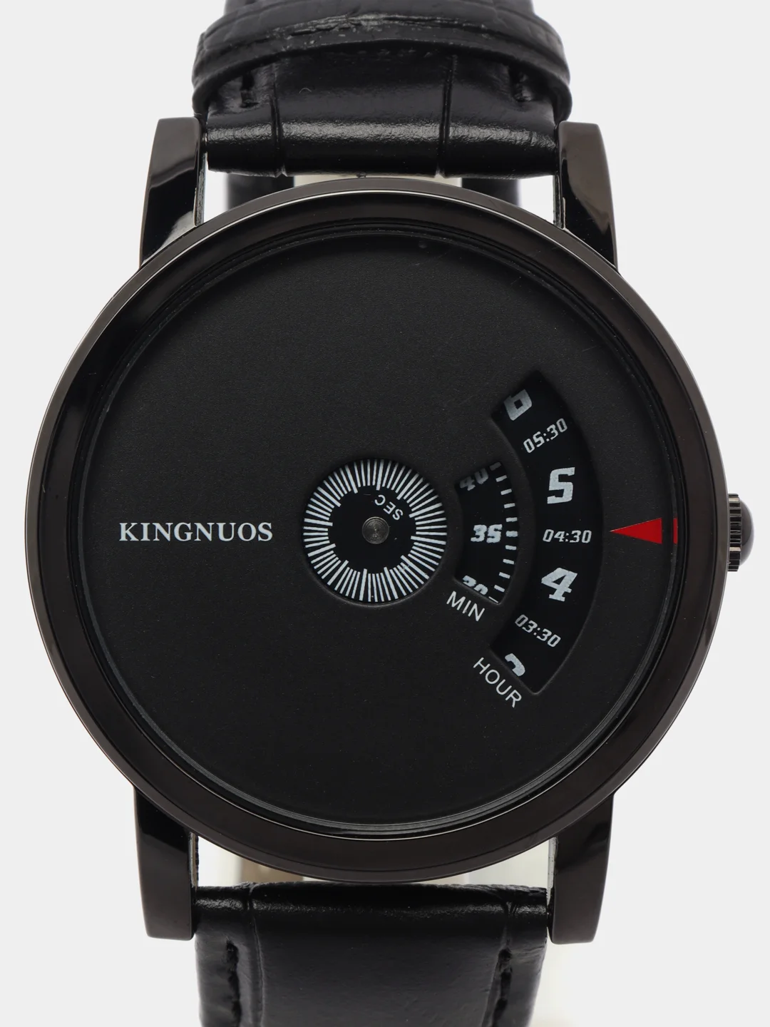 Черный мужские наручные часы KINGNUOS K-1260, в подарочной упаковке