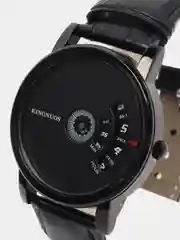 Черный мужские наручные часы KINGNUOS K-1260, в подарочной упаковке