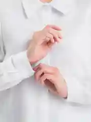 Белый женская рубашка оверсайз, хлопок