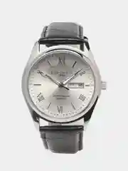 Серый металлик мужские наручные часы KINGNUOS K-1858 с календарем, в подарочной упаковке