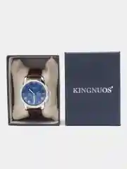 Темно-синий мужские наручные часы KINGNUOS K-1751, в подарочной упаковке