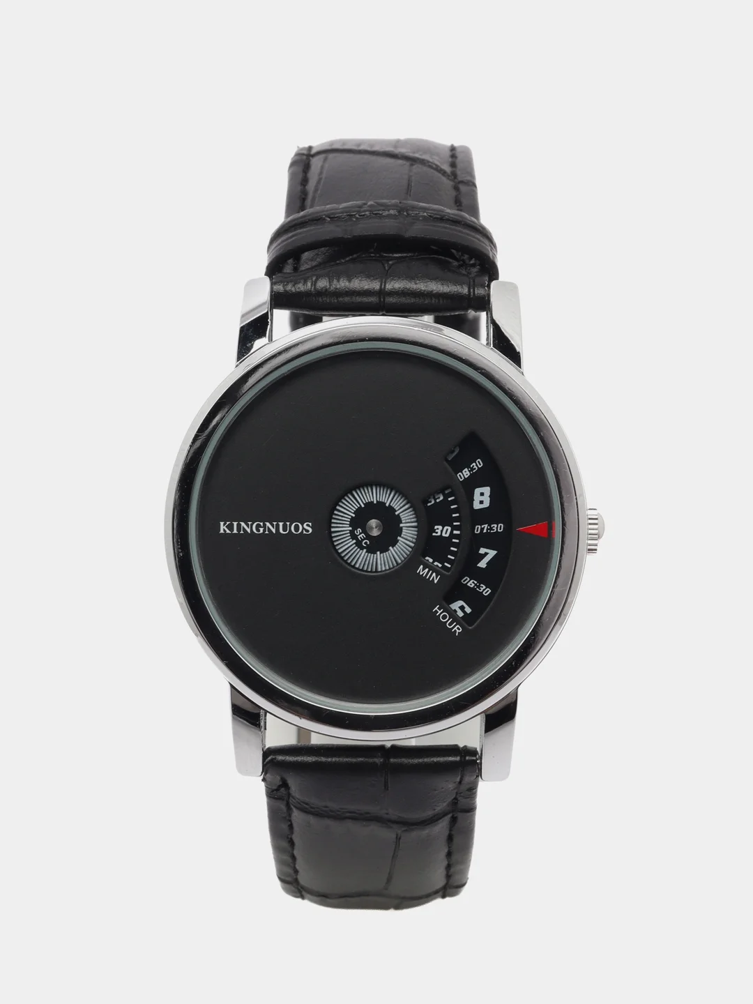 Серебряный мужские наручные часы KINGNUOS K-1260, в подарочной упаковке