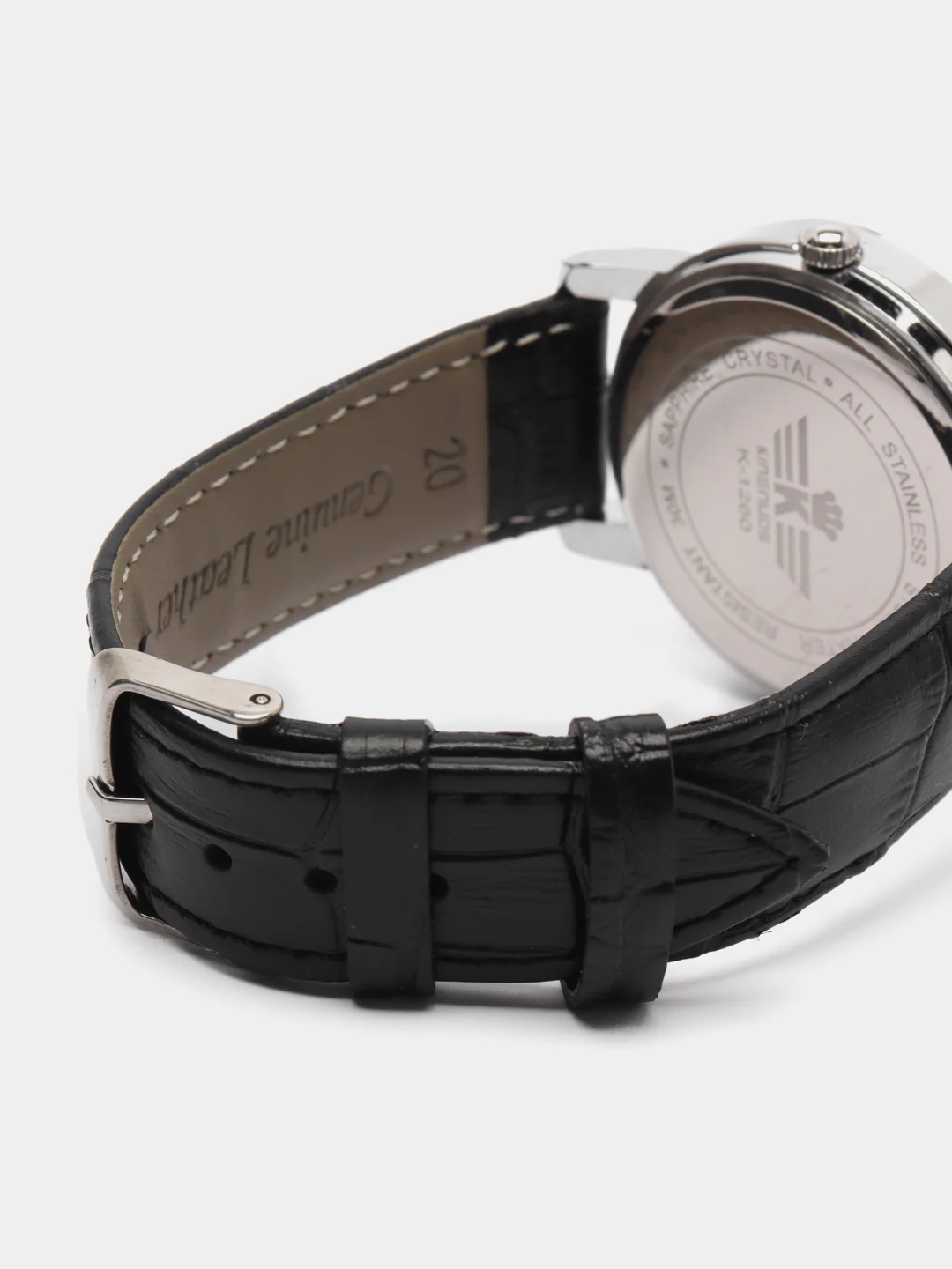 Серебряный мужские наручные часы KINGNUOS K-1260, в подарочной упаковке