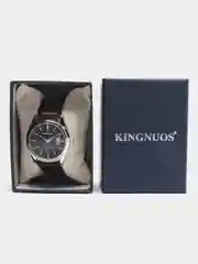 Черный мужские наручные часы KINGNUOS K-1853, в подарочной упаковке