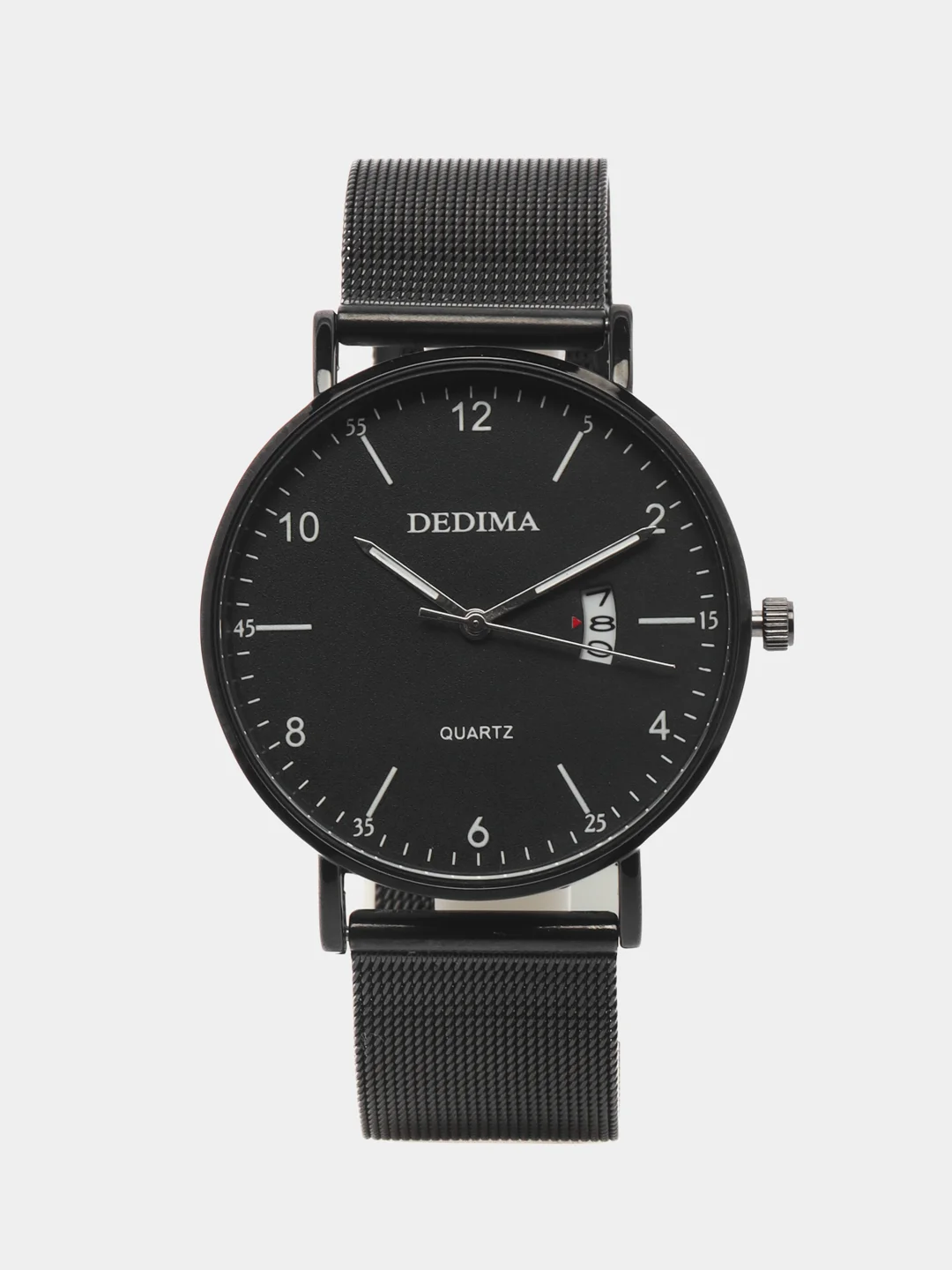 Черный мужские наручные часы Dedima D-185, с календарём, в подарочной упаковке