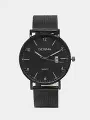 Черный мужские наручные часы Dedima D-185, с календарём, в подарочной упаковке