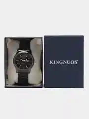 Хром мужские наручные часы KINGNUOS K-1683 с календарем в, подарочной упаковке