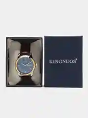 Синий мужские наручные часы KINGNUOS K-1758, в подарочной упаковке
