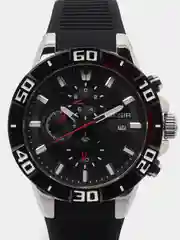 Черный мужские наручные часы Megir MN2121G, с хронографом, в подарочной упаковке
