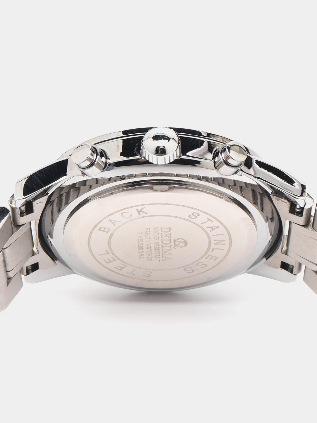 Серебряный мужские наручные часы DEDIMA D-1018 в подарочной упаковке
