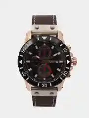 Золотой мужские наручные часы Megir ML2081G, с хронографом, в подарочной упаковке