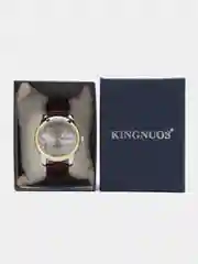 Серебряный мужские наручные часы KINGNUOS K-1758, в подарочной упаковке