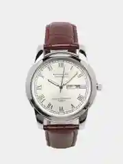 Серый металлик мужские наручные часы KINGNUOS K-1758, в подарочной упаковке