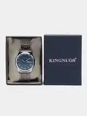 Индиго мужские наручные часы KINGNUOS K-1758, с календарем, в подарочной упаковке