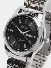 Серый металлик мужские наручные часы KINGNUOS K-1683 с календарем в, подарочной упаковке