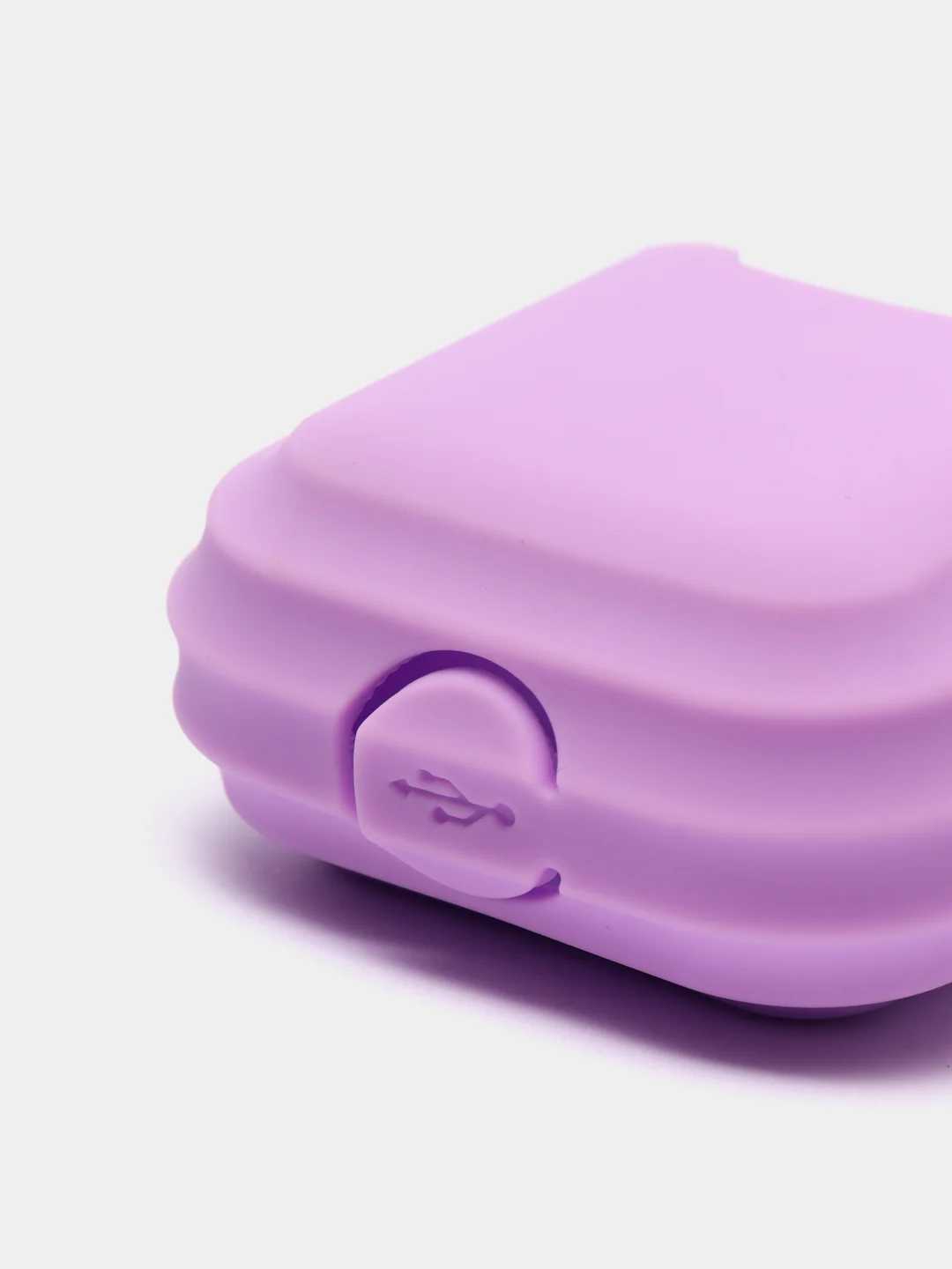 Лавандовый чехол для наушников AirPods 1, 2, AirPods Pro, с брелоком, c карабином, силиконовый