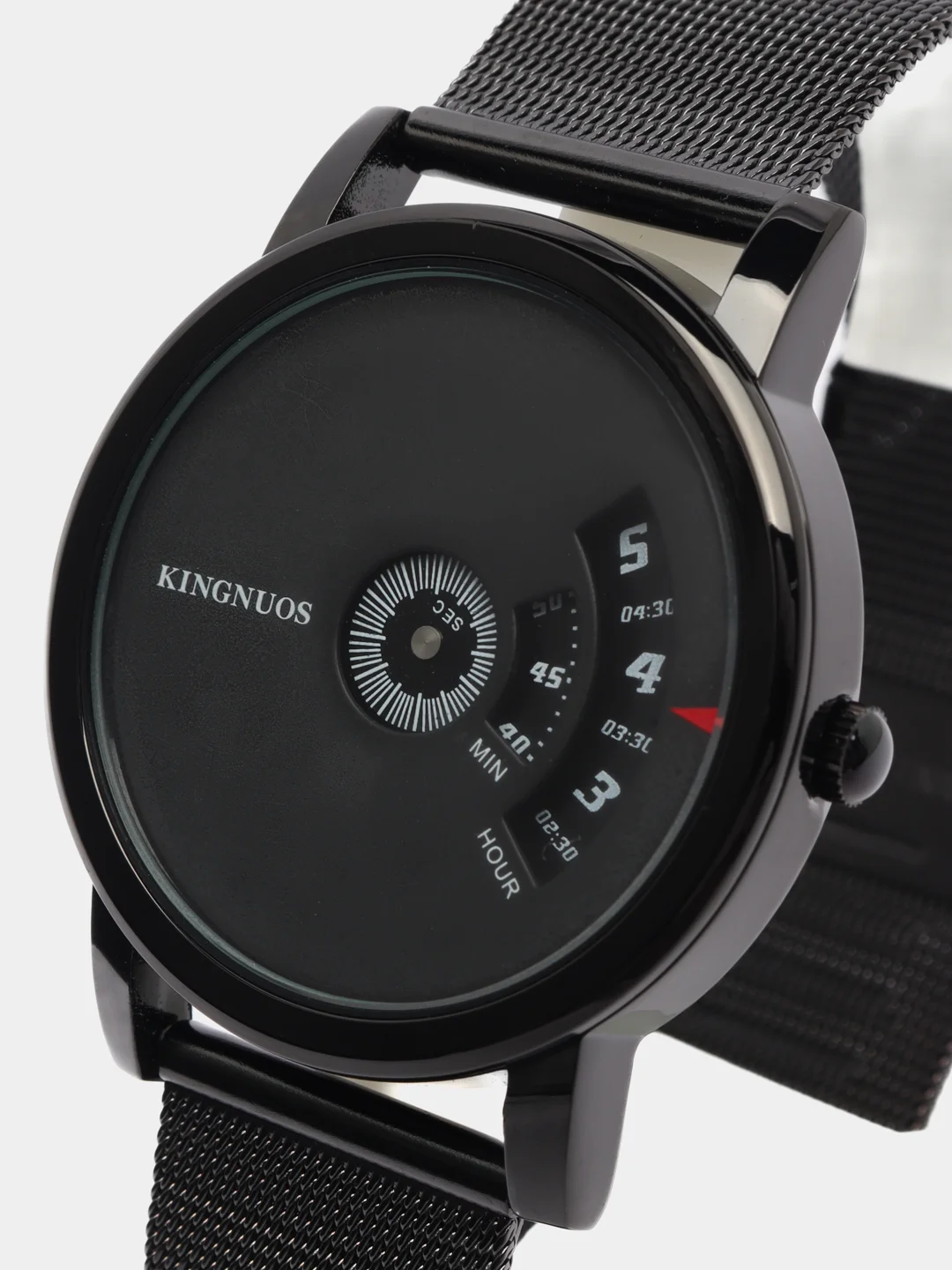 Черный мужские наручные часы KINGNUOS K-1260, в подарочной упаковке