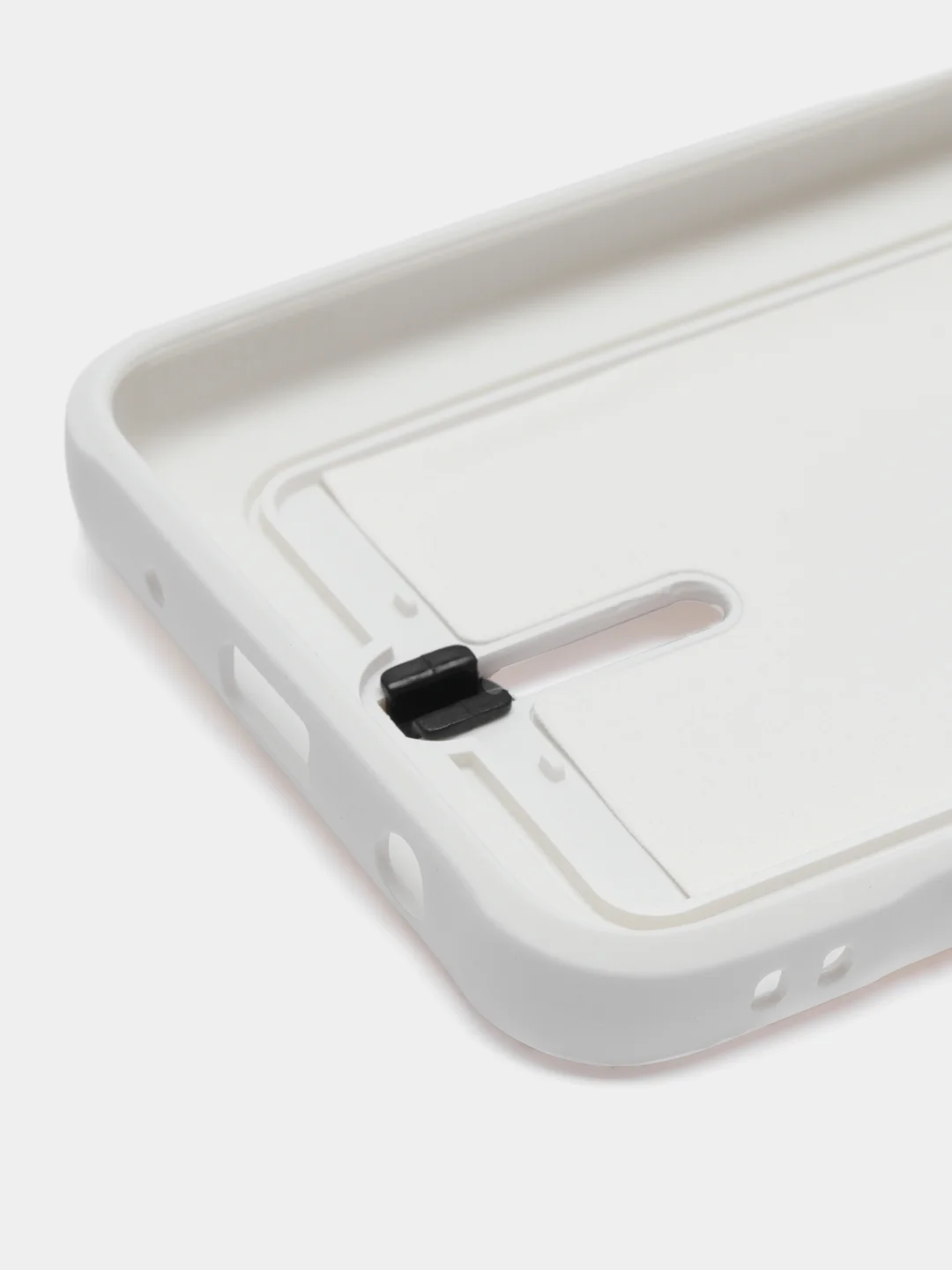 Белый чехол Xiaomi Redmi A1 Plus A2+ Poco C51 Редми А1 Плюс силиконовый, с карманом для карты