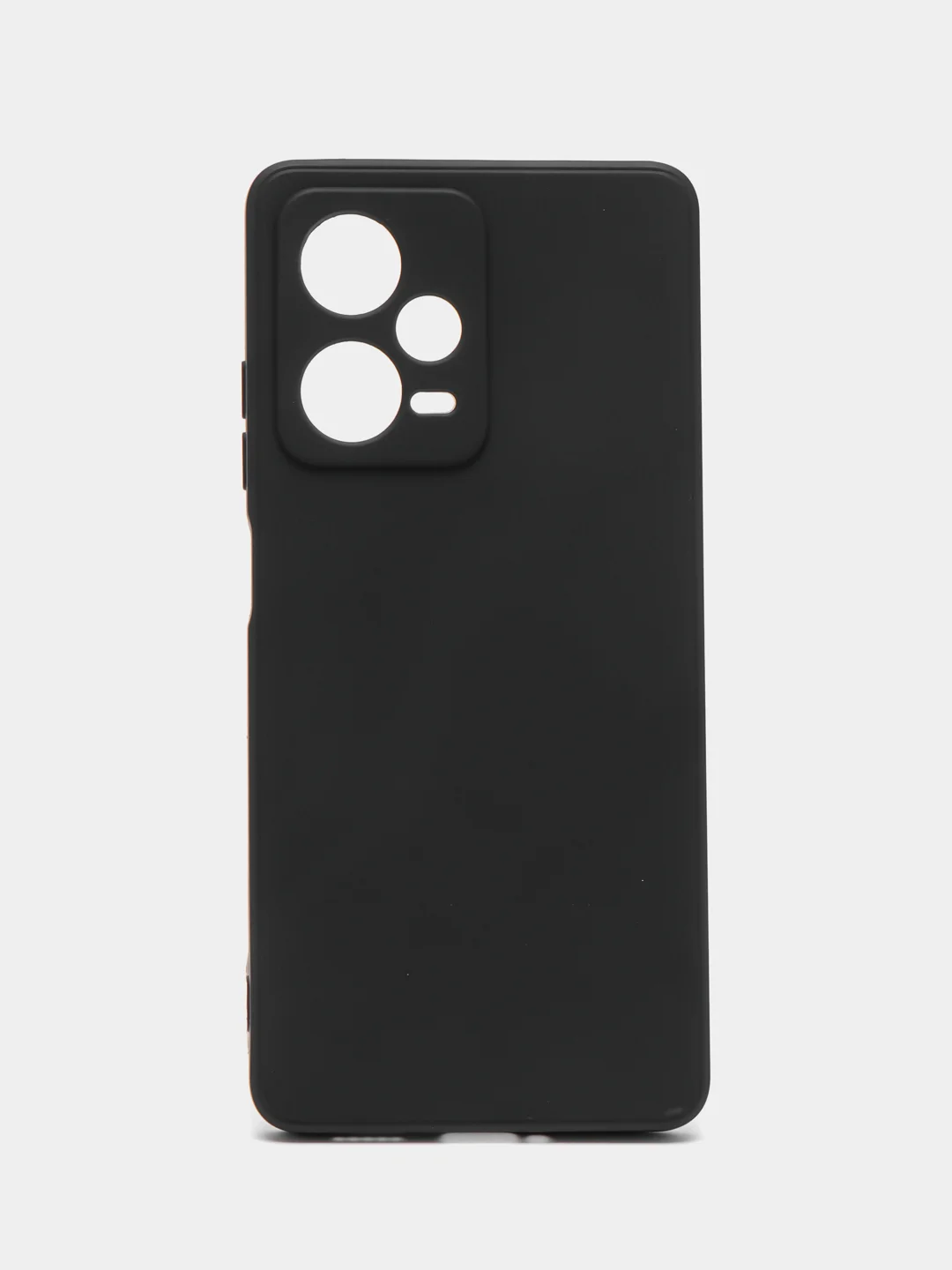 Черный чехол Xiaomi Redmi Note 12 Pro+ (Сяоми Редми Нот 12 Про+), силиконовый, цветной, матовый