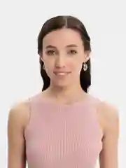 Бежевый меланж серьги