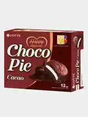 Печенье прослоенное глазированное Lotte Chocopie Cacao, упаковка 336г (28г х 12шт)