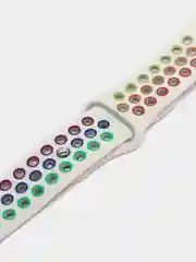 Разноцветный силиконовый ремешок для Xiaomi Amazfit Bip / Huawei / Haylou / Samsung, с кнопкой, 22 мм